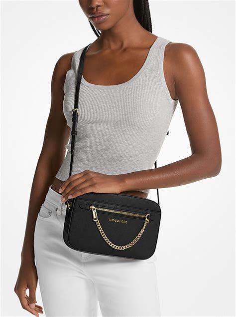 michael kors saffiano leather jet set travel crossbody bag|Michael Kors jet set.